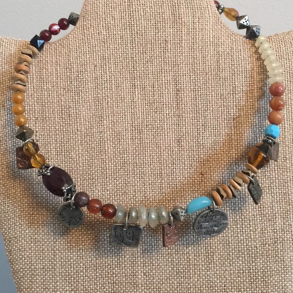 Expandable choker Boho style beaded. So cool! - Picture 2 of 6